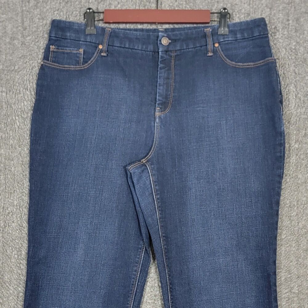 Chicos Jeans 2.5 Womens 14 Blue Dark Wash The So Lifting Slim Leg Stretch Denim - Picture 2 of 12